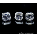 رائع اللون 6 ملم Asscher Cut Moissanite فضفاضة